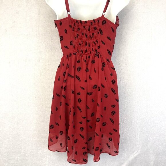 Vintage Y2K Royal Bones Babydoll Dress Small Velvet Feather Chiffon Mini Grunge - Picture 2 of 13